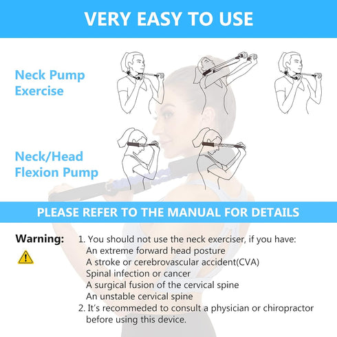 Neck Stretcher Exerciser, FSA/HSA Eligible, Cervical Traction Device for Neck Pain Relief and Spine Alignment. Portable
