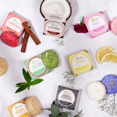 Solid Shampoo Bar and Conditioner Effect Hair Soap - 100% Organic Shampoo Bars with Natural Essential Oils