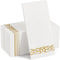 FOCUSLINE 100 Linen Feel Disposable Bathroom Napkins, Soft Absorbent Guest Towels for Parties, Weddings, Gold, 12" x 17"