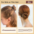 TsMADDTs 200PCS Bobby Pins, Brown U Shaped Hair Pins for Buns, with Storage Box, 2.4Inch and 2Inch