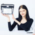 Rough Enough Clear Toiletry Bag, Makeup Organizer Cosmetic Pouch with Zipper Handle for Travel Essentials
