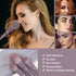MSQ Make Up Brushes, 10Pcs Makeup Brush Set with Foundation, Blending, and Eyeshadow Brushes, Synthetic Hair, Purple