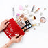 Weewooday 16 Packs Multicolor Funny Canvas Makeup Bags, Inspirational Travel Cosmetic Pouch with Zippers, Glitter