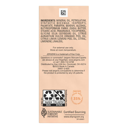 Jergens Awaken Essential Oil-Scented Stick, Calming Aromatherapy with Wild Orange and Lemon, 0.9 Oz