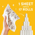 Papaya Reusable Paper Towels 2-Pack, Quick Drying, No Odor, 1 Sheet Replaces 17 Rolls, Eco-Friendly Kitchen Cloth