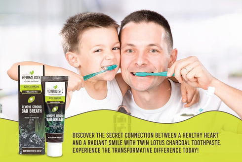Charcoal Toothpaste - Natural Whitening with Coconut Shell Powder, Fluoride-Free, Gentle Effective, 3.52oz - Black
