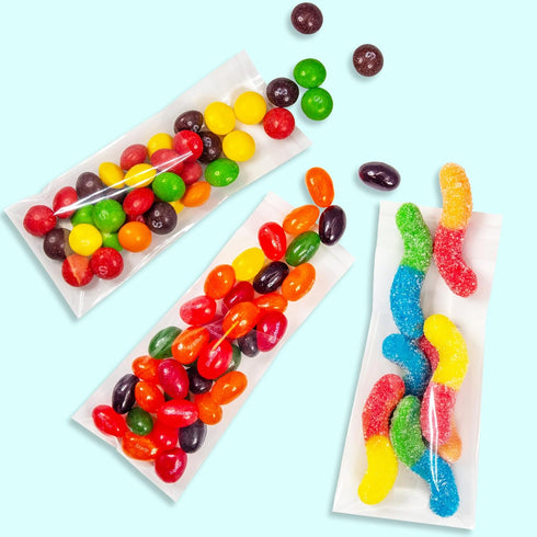 100 Bags - 2" x 3" Crystal Clear Protective Closure Bags with Self Adhesive Flap, Resealable