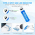 insziii 4100mWh 4 Pack, 1.5V 1200 Rechargeable Lithium AA Batteries USB Double A Lithium-ion Batteries AA Size, Long