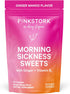 Pink Stork Morning Sickness Sweets, Organic Mango Ginger Candy with Vitamin B6 - 30 Wrapped Drops