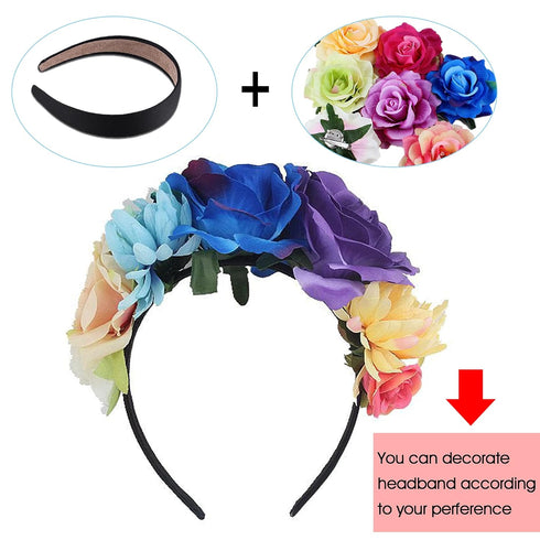 SIQUK 30 Pieces Black Satin Headbands - 1 Inch Wide Non-slip Hair Headbands for Women and Girls