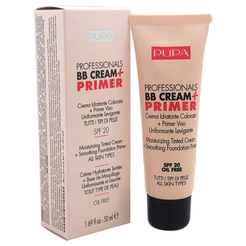 Pupa Milano Professionals BB Cream and SPF 20 Primer for Women, No. 001/Nude, 1.69 Ounce