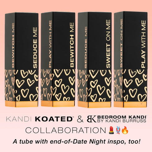 Kandi Koated Date Night Lipstick, Special Edition Creamy Matte Lip Color Burruss, Paraben-Free, Cruelty-Free Lipstick