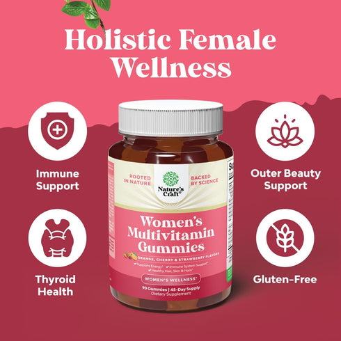 Delicious Daily Multivitamin for Women Gummies, 90 Count, Energy and Immunity Support, Non-GMO, Gluten Free