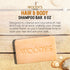 Woody's Men's 2-in-1 Hair & Body Shampoo Bar, 8 Oz., Rich Lather Formula, Nourishes & Moisturizes