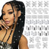 NAISKA Silver Hair Jewelry for Braids, 30PCS Dreadlock Accessories, Non-Piercing Ear Clips, Beard Beads