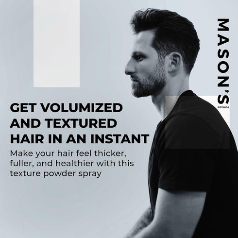 Mason's Pomade - Hair Texture Powder, Lightweight Volumizing Styling Powder for Men, Matte Finish, 8.75 grams