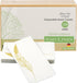 SimuLinen Paper Towels - Decorative Gold Feather Design Hand Towels for Bathroom, 12x17” (Pack of 100) Made in Germany