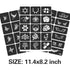 Tattoo Stencils For Kids Teens Adults, 24 Sheets Henna Tattoo Stencil Kit, 400 Tattoos Design, Tattoo Stencils for Real Tattoos, Airbrush Tattoo Stencils, Henna Stencils for Face Hand Finger
