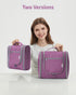 Narwey Small Hanging Toiletry Bag for Women, Travel Makeup Organizer for Toiletries, Medium, Dark Purple
