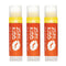 Indigo Wild Zum Kiss Stick, Natural Lip Balm with Organic Beeswax, Tangerine Flavor, 3 Pack