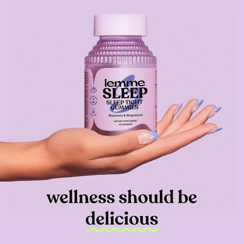 Lemme Gummies 5mg (60 Count) Sleep with Melatonin, Elderberry, Magnesium, L-Theanine, Chamomile and Lavender, Drug-Free