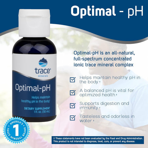 Trace Minerals Optimal-pH, Concentrated Ionic Mineral Supplement for Digestive & Immune Health, 1 fl oz