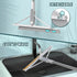 KOLLIEE 61" Long Handle Adjustable Rubber Floor Squeegee Broom for Tile Floor, Window, Bathroom