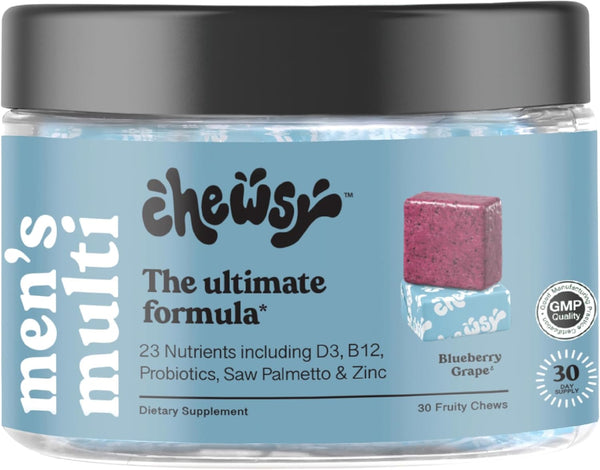 Men's Multivitamin Chews, Immune & Energy Support, 30-Day Supply, Individually Wrapped Chews