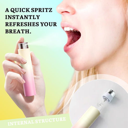 LXTTDABEN 3PCS Fresh Breath Freshener Mouth Spray,Various Flavors Dry Mouth Freshener Spray,Portable Bad Breath Spray