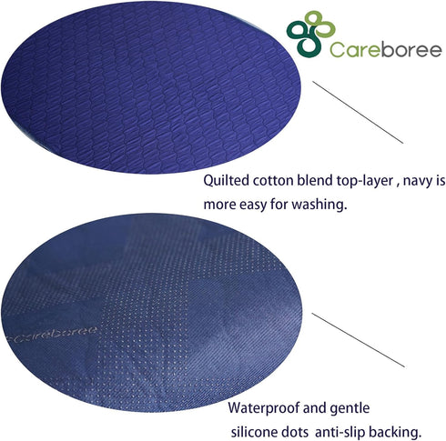 Pack 2 34X60 inches Upgraded of Careboree Washable and Waterproof Bed Pads for Incontinence Underpads Reusable
