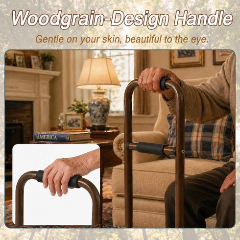 PXNTLA 3-Tier Couch Chair Stand Assist Aid for Seniors, Stand Assist Rail for Elderly - Fixed Height Floor Standing