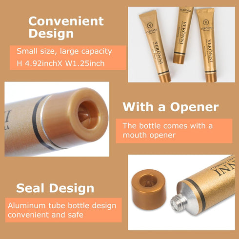 VERONNI Full Coverage Makeup Cover Concealer – Tattoo Cover Up Waterproof Foundation Amazing Scar Make Up Concealer SPF