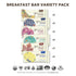 Pack, 12 Count GoMacro Macrobar Organic Vegan Protein Bars, Breakfast Variety
