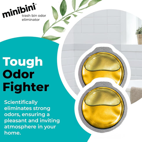Flint MiniBini Odor Eliminating Device, 30 Day Deodorizer with Fresh Lemon Scent for Kitchen, Bathroom, Garbage Can