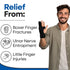 Metacarpal Finger Splint Hand Brace, Little Pinky Finger Splint for Boxer Fractures, Left Hand L/XL