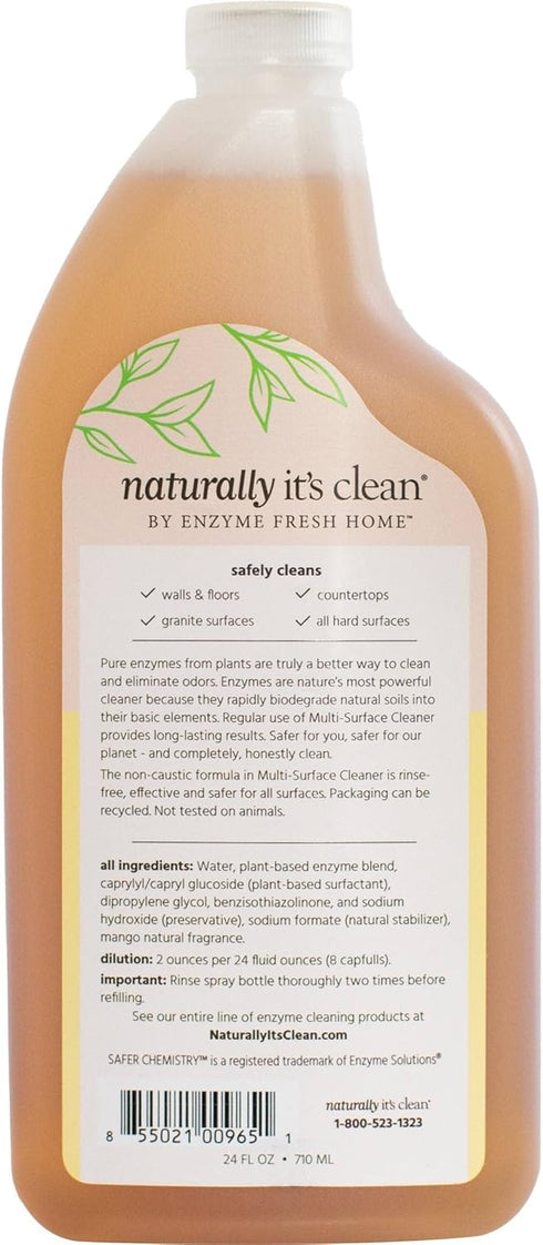 naturally it's clean Enzymatic Multi-Surface Cleaner 24 oz Concentrate