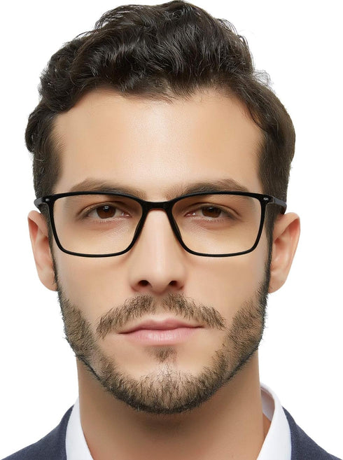 MARE AZZURO Reading Glasses - Stylish Readers for Men, 0 to 6.0 in Black