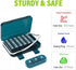 Vikie 3 (3x7 Weekly Pill Organizer Times a Day, Morn NOON Night, BPA-Free, Portable & Moisture-Proof for Pills
