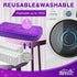 HOMEXCEL Reusable Microfiber Mop Pads, 8 Pack, Compatible with Swiffer PowerMop, Machine Washable for Multi-Surface