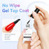 Makartt Gel Top Coat, 2 PCS No Wipe Top Coat Gel Nail Polish, High Glossy Shine Finish, 10ML Clear Soak Off