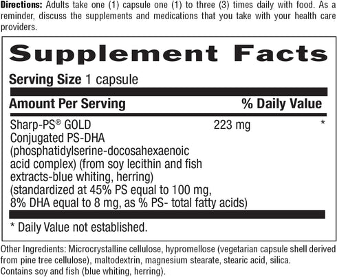 Country Life Sharp Thought Supplement, Memory & Cognitive Support, 30 Capsules, Gluten-Free