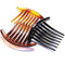 Women's French Twist Combs Plastic Side Hair Comb Set of 6, Seven Tooth, 3 Colors
