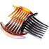 Women's French Twist Combs Plastic Side Hair Comb Set of 6, Seven Tooth, 3 Colors