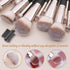 MAGEFY 22 Pcs Professional Premium Synthetic Makeup Brush Set with Case (Blackgold)