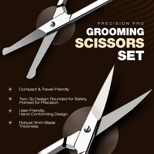 Utopia Care Eyebrow Scissors - Professional Stainless Steel Small Shears for Grooming Mustache, Beard, Eyelashes