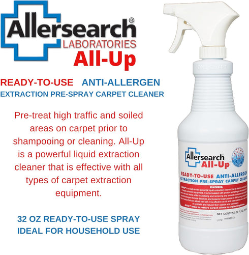 Allersearch All-Up Anti-Allergen Carpet Pre-Spray, 32 Oz Ready to Use