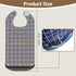 Men,Seniors,Women,3-Pack Adult Bibs for Washable Waterproof Bib with Crumb Catcher,Easy to Clean and Carry,Reusable