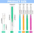 Interdental Brush Set, 100Pcs Soft Braces Brushes, 40Pcs Tooth Flossing Heads, 60pcs Disposable Flossers