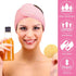 Whaline Spa Facial Headband Make Up Wrap, Terry Cloth Adjustable Towel Band for Face Washing, Shower Cover, 3 Pieces