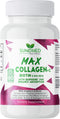Max Collagen Plus C - 60 Caps, All Natural Collagen Capsules with Biotin & Bioperine for Anti-Aging
